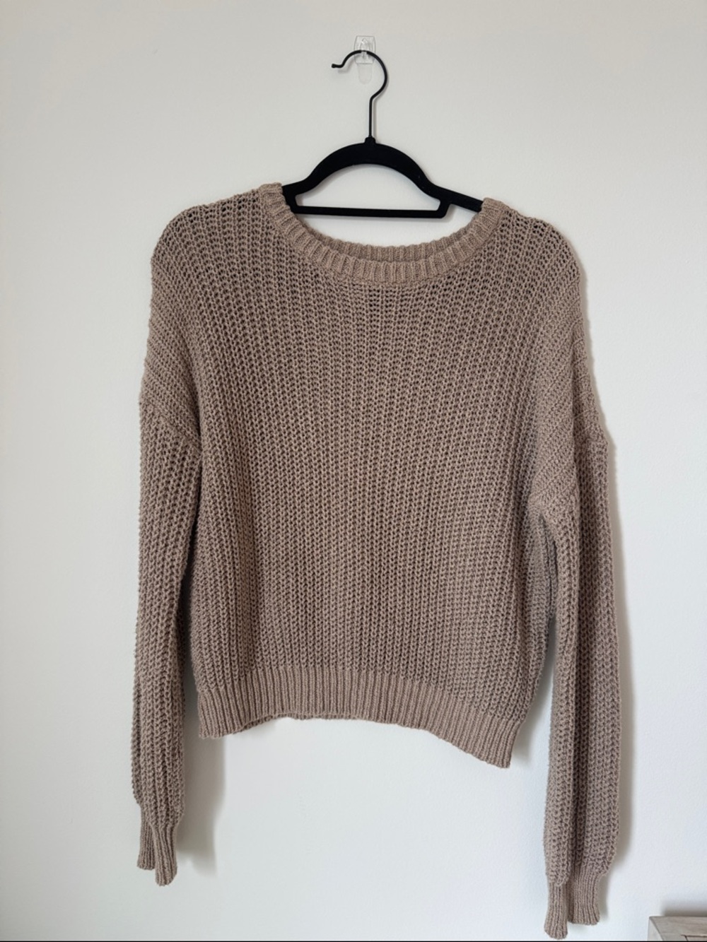 Forever 21 Neutral Taupe Crewneck Sweater